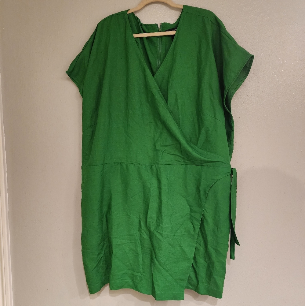 Ashley stewart linen blend shorts jumper